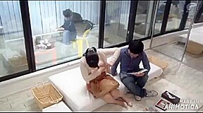 03386,Woman writhing in lewd play