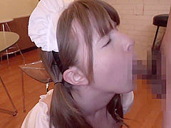 05H2323-Dirty double blowjob from a blonde beauty clerk at a maid cafe