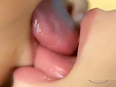 2 Asian Girls In Bikinis Kissing Sucking Tongues On The Mattress In The Shelter