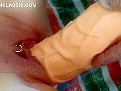 A Blonde Lady From France Gets Her Pussy Pumped By Her Dude