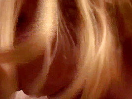 A Blonde With Fake Tits Stripteases And Then Gets Humped And Cum On Her Face