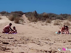 A Couple Gets Caught On A Having Sex On The Nude Beach With And 18 Years Old