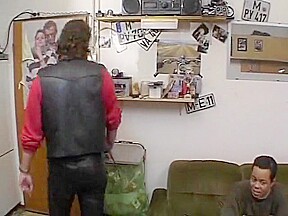A Cute German Girl Gets Pleased By Multiple Horny Dudes In The Living Room