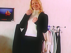 A Hot Blonde Slut From Germany Gets Cum On Her Small Tits