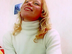 A Hot Blonde Slut From Germany Gets Cum On Her Small Tits