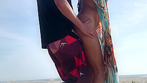 A Passer-by Cum In My Ass In Front Of Everyone!