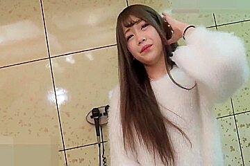 A Slender Japanese Beauty  Blowjob And Shaved Creampie Sex Almost Uncensored