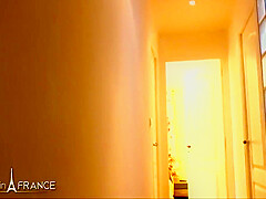 A teen 18+ With Glasses Fucks For The First Time On Camera