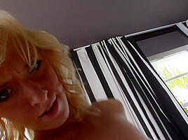 Adorable Blondie Gets Cum In Her Mouth After Hardcore Pounding