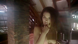 Adriana Chechik masturbates and squirts during a rainstorm in South Africa