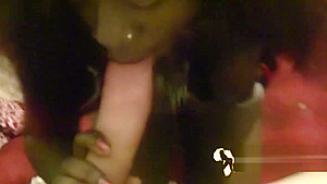 African Hooker Filmed Sucking Huge White Cock