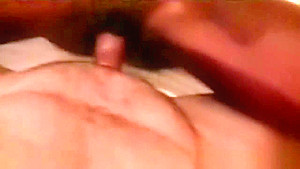 African babe gives titjob and rides white cock