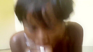 African ebony blowjob cum in mouth 1