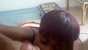 African ebony blowjob cum in mouth 3