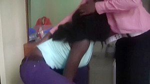 African lesbians having sexy action in bedroom