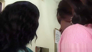 African lesbians having sexy action in bedroom