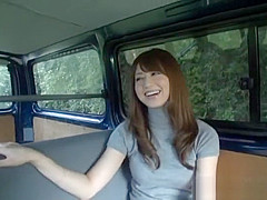 Akiho Yoshizawa horny Asian milf enjoys some kinky car sex