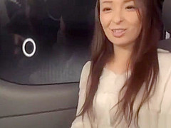 Alluring Asian milf gets persuaded to have some steamy car sex