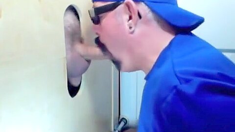 Amateur Married Step daddy Gets Cock Sucked At Gloryhole