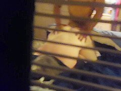 Amateur Wife Spied Fucking BBC Neighbor through Window