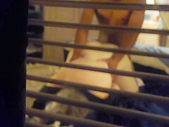 Amateur Wife Spied Fucking BBC Neighbor through Window