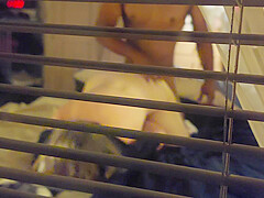Amateur Wife Spied Fucking BBC Neighbor through Window