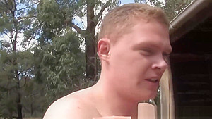 Amateur aussie sprayed