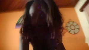 Amazing African GF riding that dick right in POV