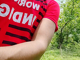 An Unknown Boy Is Sitting In A Dense Forest And A Boy Comes Towards Him