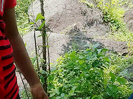 An Unknown Boy Is Sitting In A Dense Forest And A Boy Comes Towards Him