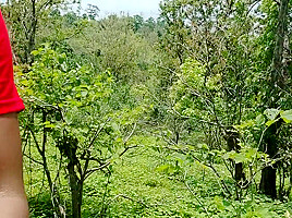 An Unknown Boy Is Sitting In A Dense Forest And A Boy Comes Towards Him