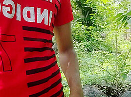 An Unknown Boy Is Sitting In A Dense Forest And A Boy Comes Towards Him