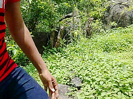 An Unknown Boy Is Sitting In A Dense Forest And A Boy Comes Towards Him