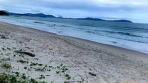 Anal Insemination On A Public Beach