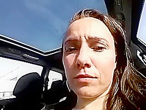 Anal Masturbation In The Car (1)