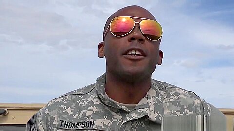 Army troop blow black colonel