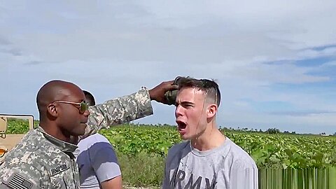 Army troop blow black colonel