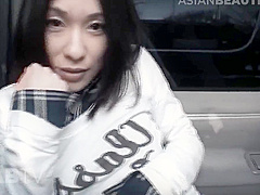 Asian Babe Couldnt Wait To Get Home    Hungry For My Cock