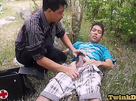 Asian Medic Sucks Twink Before Dickpump And Anal Exam 7 Min