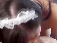 Asian Milf - Maid In Uniform With Big Boobies Getting