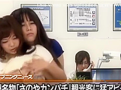 Asian News Announcer Getting Her Tits Rubbed Nipples Sucked Pussy Licked And Fingered On Live Show