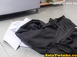 Asian Twink Duo Enjoy Bj And Assfuck In The Kitchen