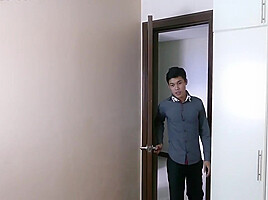 Asian Twinks Barebacked In Office 3some By Business Dilf