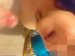 Asian Wife Giving Afternoon Blowjob