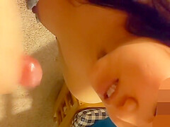 Asian Wife Giving Afternoon Blowjob