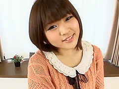 Asian brunette in porno video