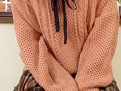 Asian brunette in porno video