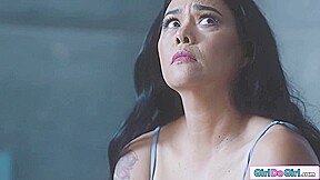 Asian stepmom masturbate busty stepdaughter till she orgasms