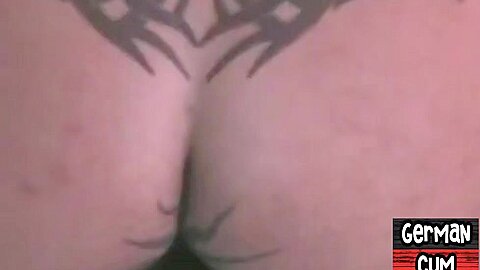 Athletic German barebacked in doggy by tattooed stud