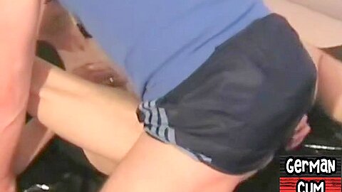Athletic european breeds bf after fellatio exchange